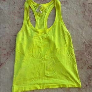 Lululemon Athletica Neon Yellow Tank Top